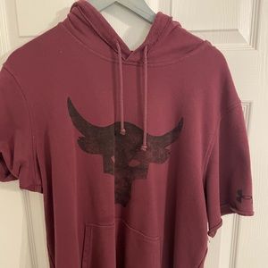 Under Armour Men’s Project Rock Short Sleeved Hoodie XL